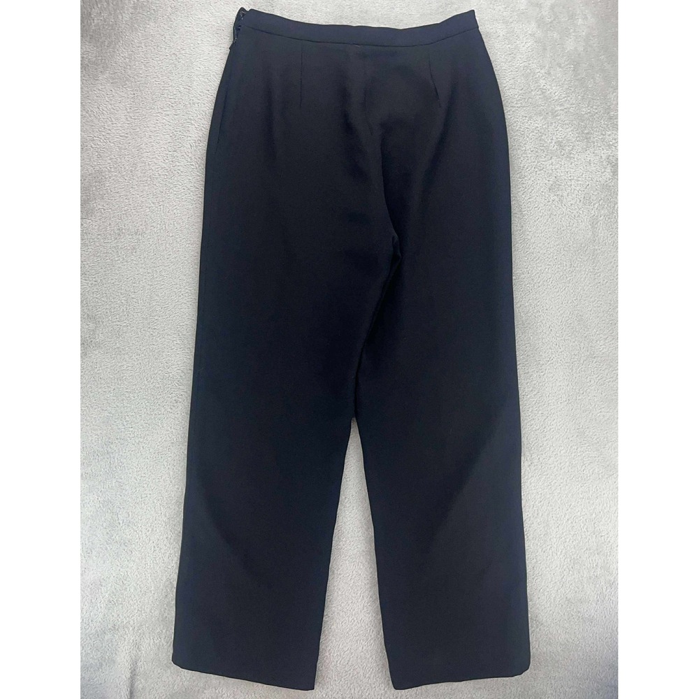 Maggie London Vintage Black Wide Leg Cropped Dress Pants Petites‎ Size 10